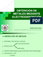Obtencic3b3n de Metales Mediante Electrodeposicic3b3n