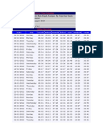 Prayer Time Schedule PERAK 2012