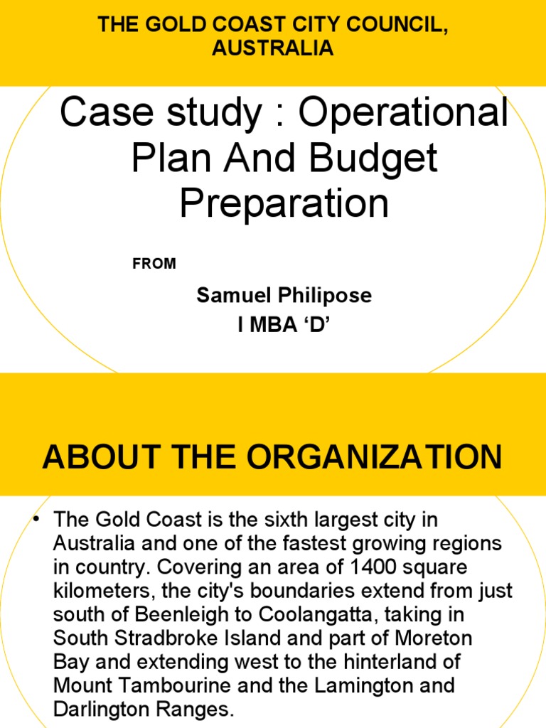Gold Coast Council Budget Case Study | PDF | Government | Business