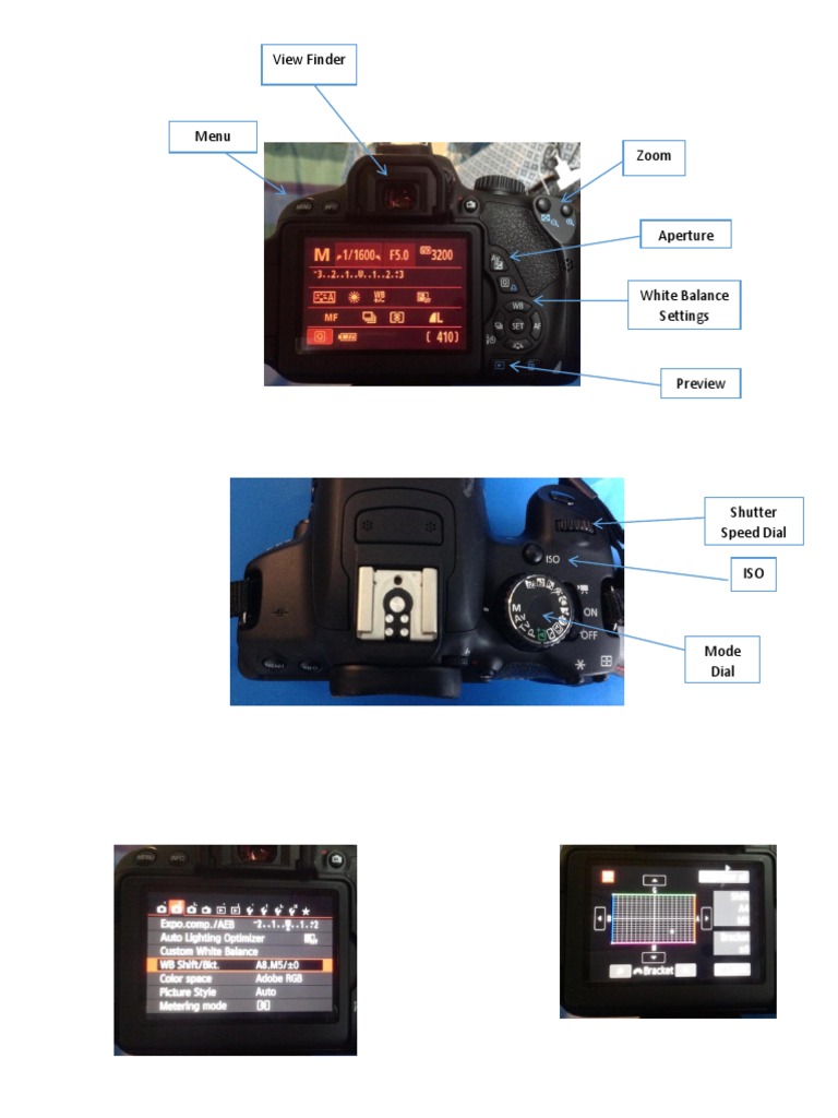 DSLR Camera Settings Overview | PDF | Wellness