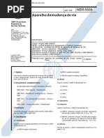 NBR 5558 - Aparelho de Mudanca de Via