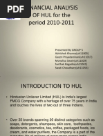 HUL Financial Analysis