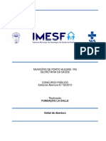 Edital Concurso IMESF 2013