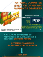 National Committee Prevention of Hearing Impairment & Deafness