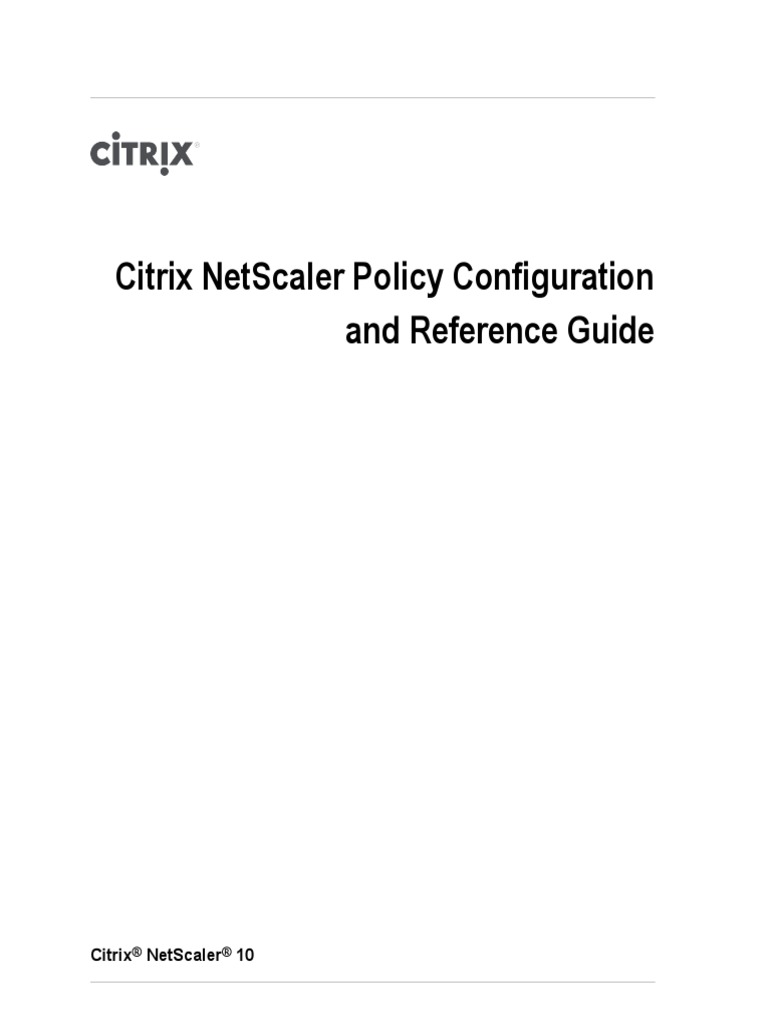 NS PolicyConfig Guide | PDF | Ip Address | I Pv6