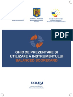 Ghid de Prezentare Si Utilizare a Instrumentului Balanced Scorecard