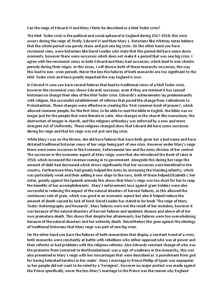 Wrd jones mid tudor crisis picture