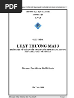 LUAT THUONG MAI- giải quyết tranh chấp và phá sản)