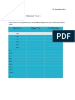 Irregular Verbs 1