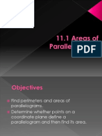 11.1 Area of Parallelograms