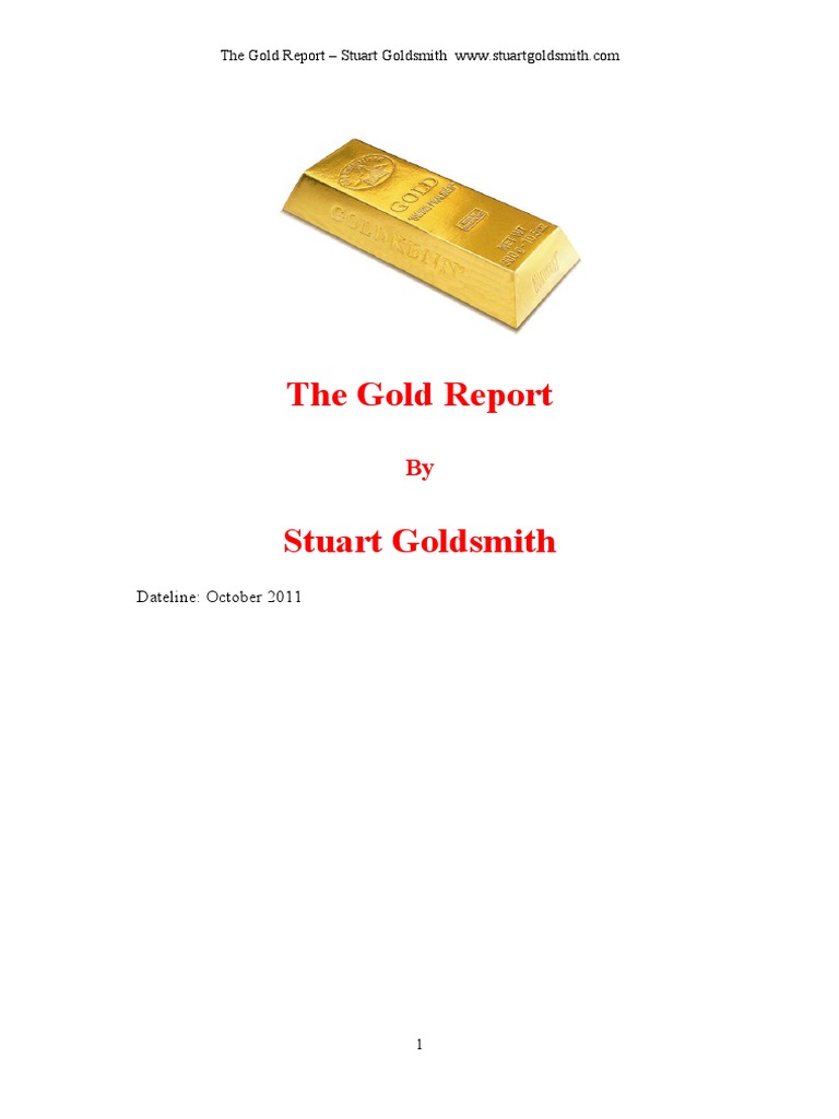 The Gold Report PDF Gold As An Investment Bullion