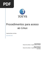Acesso Linux - Comandos