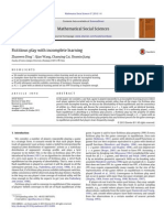 Mathematical Social Sciences: Zhanwen Ding, Qiao Wang, Chaoying Cai, Shumin Jiang