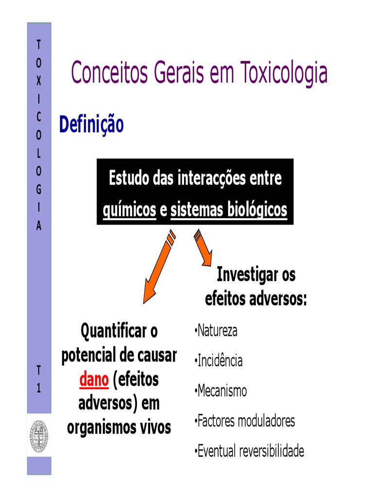 Conceitos Gerais Em Toxicologia | Toxicologia | Toxicidade