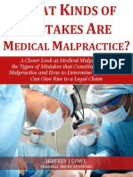 What Kinds of Mistakes are Medical Malpractice?