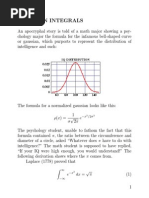 Gaussian Integrals