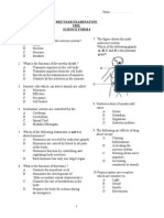 Formative Exam Science 6