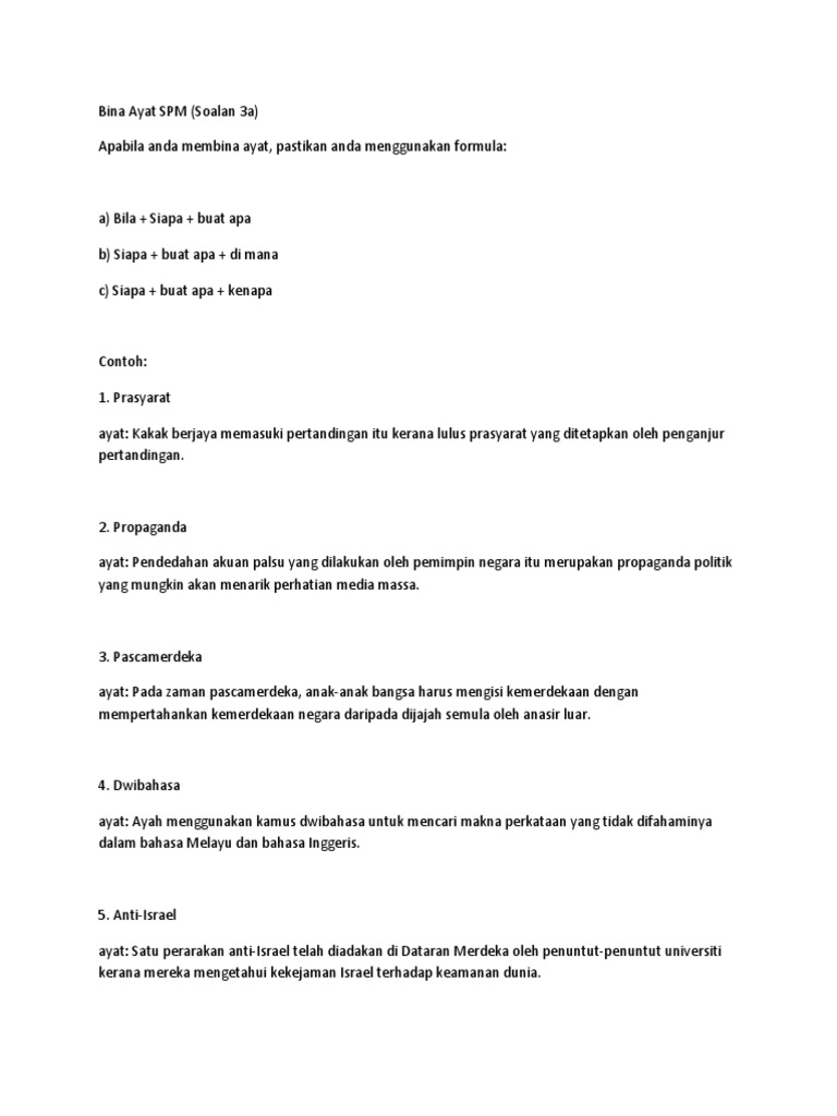 Bina Ayat Spm Pdf