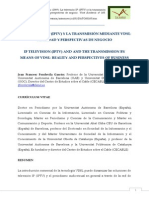 LA TELEVISIÓN IP (IPTV) Y LA TRANSMISIÓN MEDIANTE VDSL