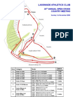 Cross Country RacePlan 2009