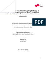 Web Analyse von Microblogging-Nutzung in der Lehre am Beispiel von MBlog und GADI