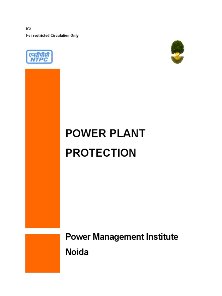 Power Plant Protection PDF Relay Inductor