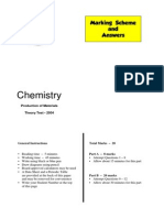 JR Term 3 Chemistry 2004 Answers