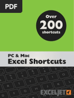 Exceljet Excel Shortcuts 13625