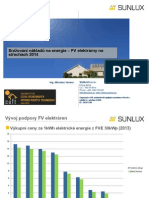 Snižování Nákladů Na Energie - FV Elektrárny Na Střechách 2014