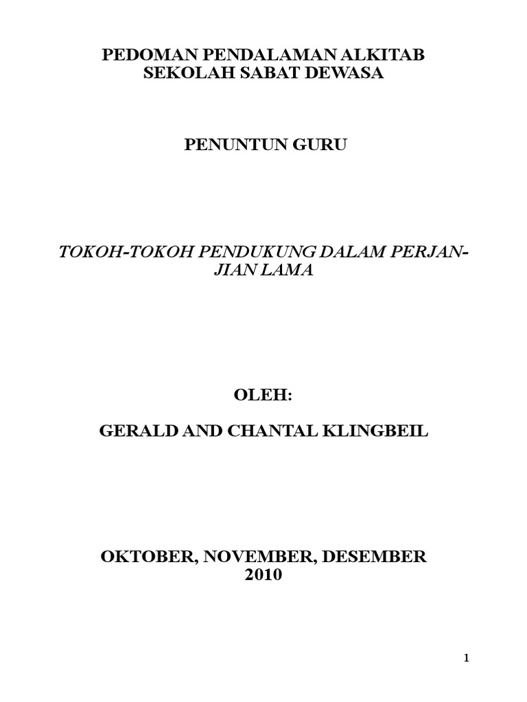 Pedoman Pendalaman Alkitab