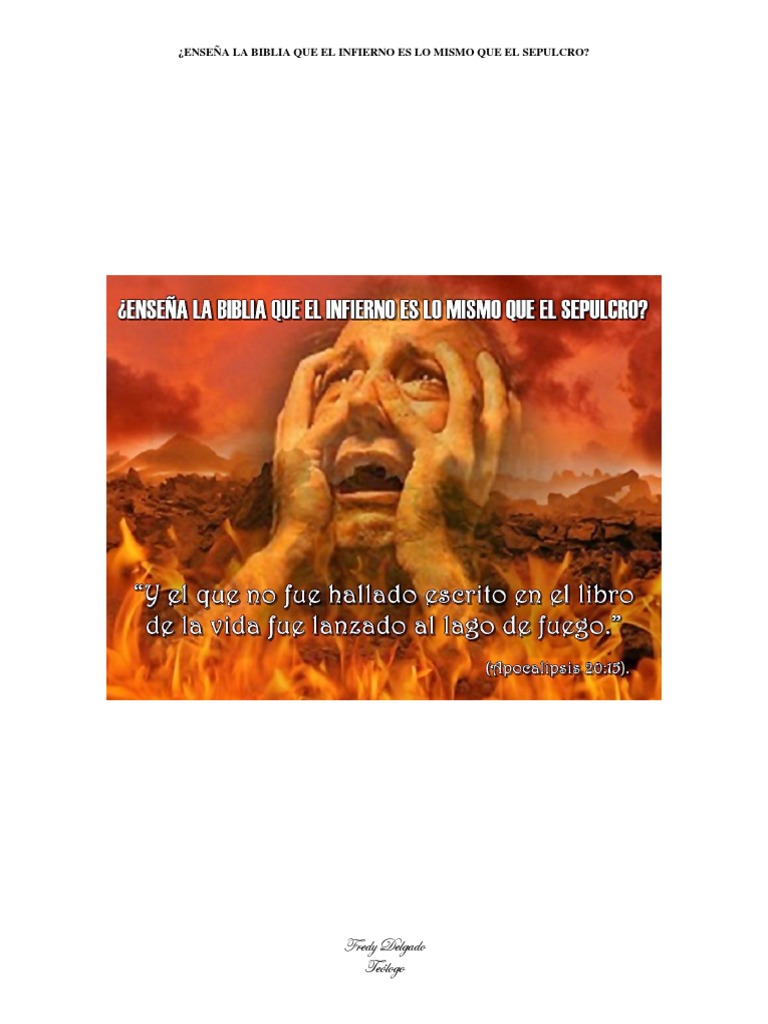 Infierno y sepulcro en la Biblia | PDF | Infierno | Jesús