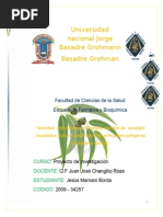 ACTIVIDAD ANTIMICROBIANA DEL ACEITE DE EUCALIPTO EN INFECCIONES URINARIAS BY JESÚS