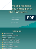 Selective and Authentic Third-Party Distribution of XML Documents