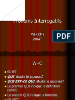 Pronoms Interrogatifs Powerpoint B