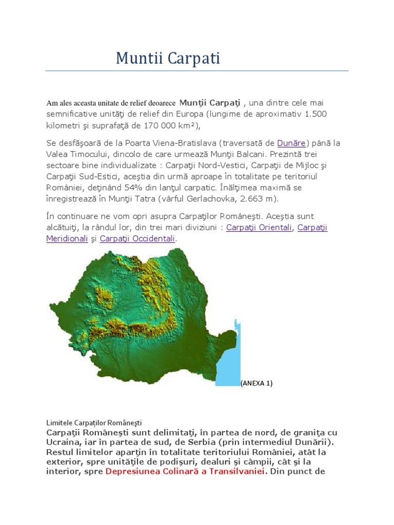 Muntii Carpati | PDF