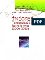 Indices Tendencias21 de Las Religiones 200620131