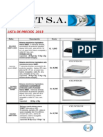 Precios de Equipos SIMET S A