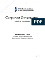 Corporate Governance Course Outline