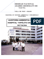 Auditoria de Ambiental Al Hospital de Tacna
