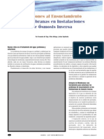 Soluciones Al Ensuciamiento de Membranas RO