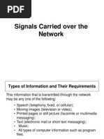 Signals Carried Over the Network