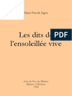 Marie-Pascale Jégou - Les Dits de L'ensoleillée Vive