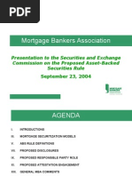 Download MBA Presentation to the SEC on Asset Backed Securities by magickman69 SN19093716 doc pdf