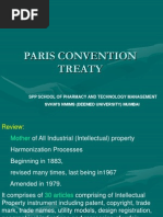 Paris Convention Treaty: SPP School of Pharmacy and Technology Management SVKM'S Nmims (Deemed University) Mumbai