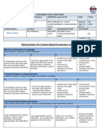 Portfolio Task 1 Presentation Rubric2