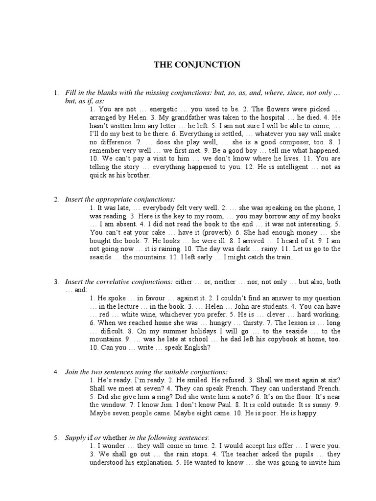 The Conjunction | PDF