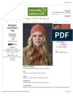 Brigham One Skein Hat: Designed by Lisa Gentry