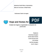 Hope and Homes For Children - Proiect GCI
