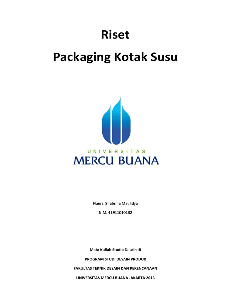 RISET Packaging Kotak Susu UltraMilk