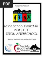Parent Handbook Tetonafterschool